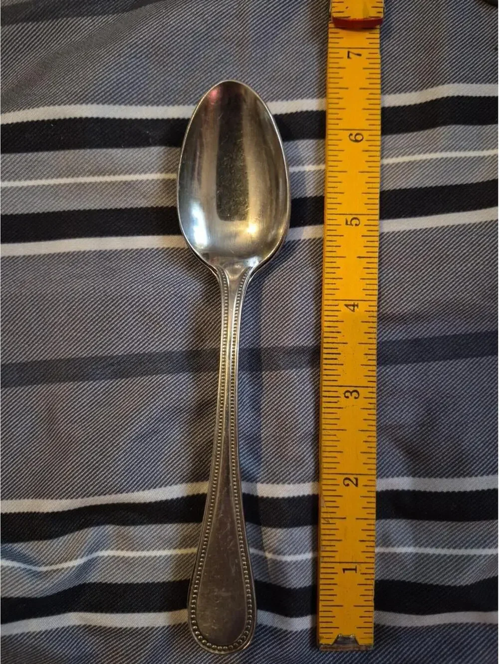 Set of 4 Ekco Eterna BASTILLE pattern stainless Teaspoons Japan 6.5